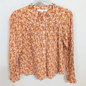 XiRENA Jessie Orange Floral Blouse